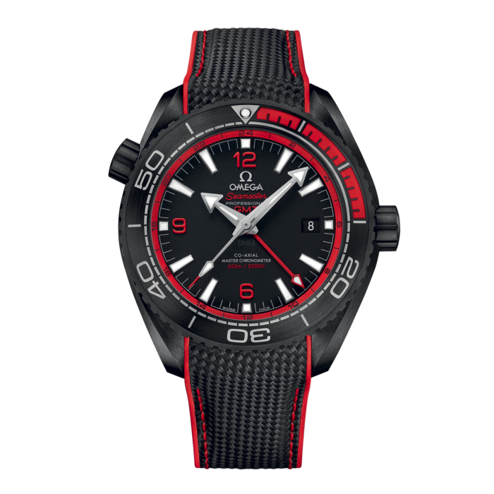 Omega Planet Ocean 600M Co Axial Master Chronometer GMT 45,5 Deep Black