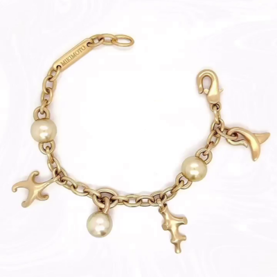 Pulsera de oro mikimoto