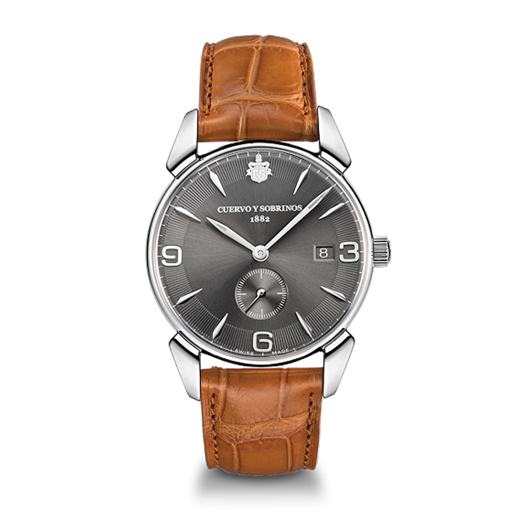 Cuervo y Sobrinos - Historiador Pequeños Segundos Vintage 40mm Cuervo y Sobrinos - Historiador Pequeños Segundos Vintage 40mm