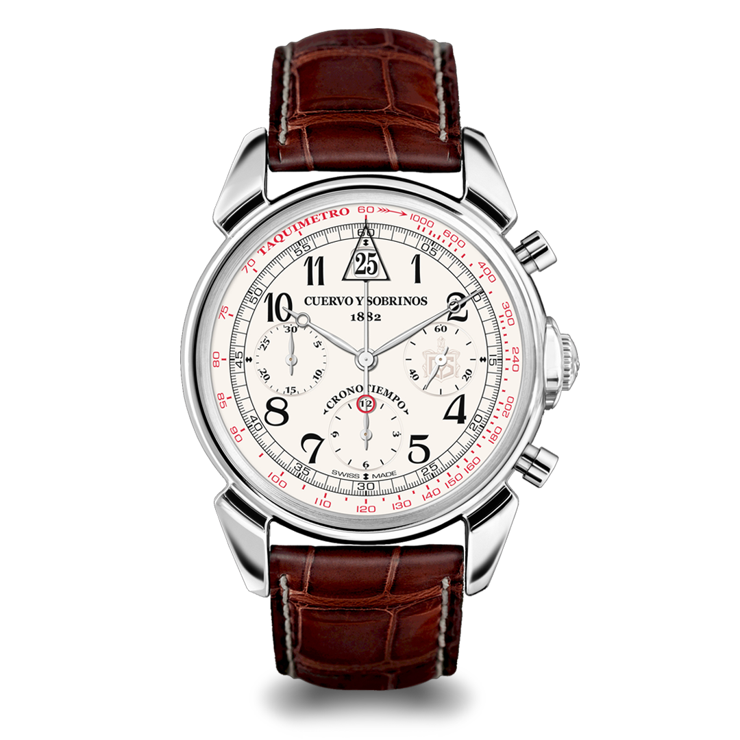 Cuervo y Sobrinos - Historiador Cronotiempo 41mm Cuervo y Sobrinos - Historiador Cronotiempo 41mm