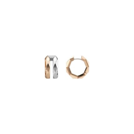 Gucci - Pendientes Link To Love Oro Blanco y Rosa