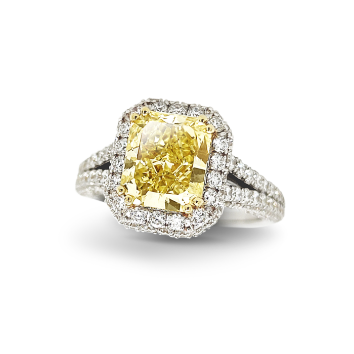 AMAYA - Solitario Diamante Fancy