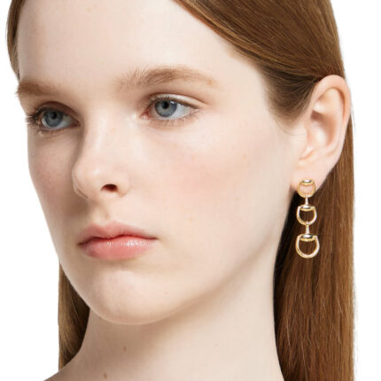 GUCCI - Pendientes largos Horsebit