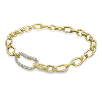 AMAYA - Collar de Eslabones con Diamantes