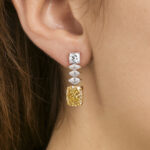 AMAYA - Pendientes Colgantes Fancy Diamonds