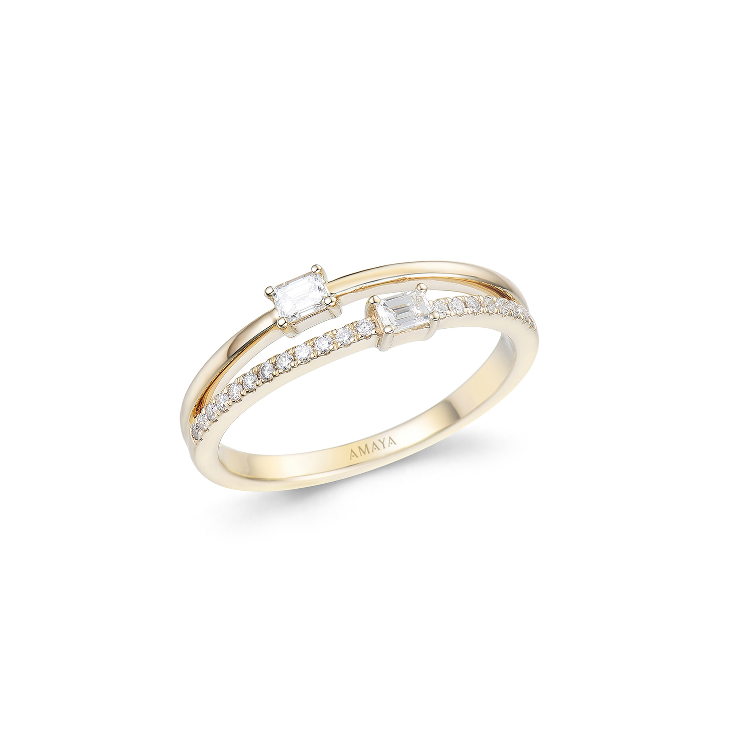 AMAYA - Sortija oro amarillo y diamantes AMAYA - Sortija oro amarillo y diamantes