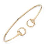 GUCCI - Brazalete Horsebit Oro Rosa con diamantes