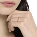 GUCCI - Anillo Horsebit Oro Rosa y Diamante