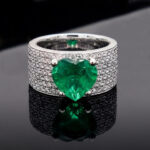 AMAYA - Anillo Corazón Esmeralda Colombia