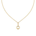 GUCCI - Collar Horsebit Colgante Diamante