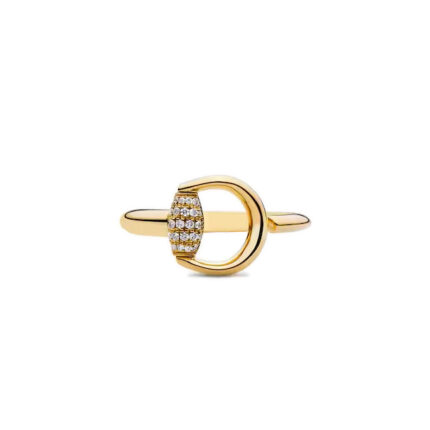 GUCCI - Anillo Abierto Horsebit con diamantes