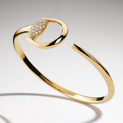 GUCCI - Brazalete Horsebit con Diamantes