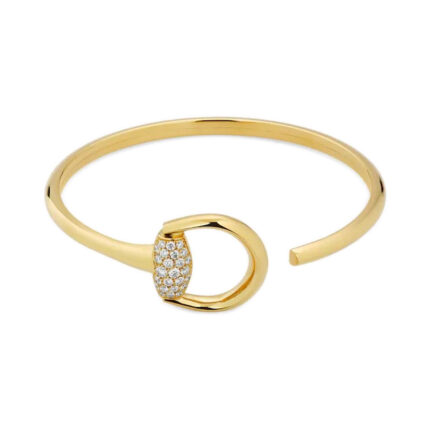 GUCCI - Brazalete Horsebit con Diamantes
