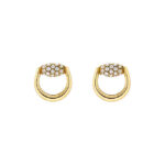 GUCCI - Pendientes de Tuerca Horsebit de Diamante
