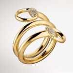GUCCI - Anillo Horsebit Contrarié con Diamantes