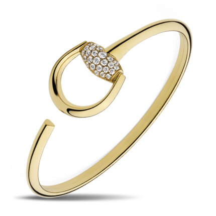 GUCCI - Brazalete Horsebit con Diamantes