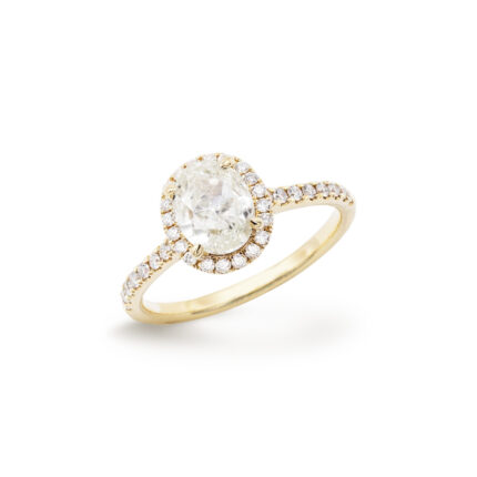 AMAYA - Anillos Compromiso en Oro Amarillo con Diamante