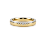 CHRISTIAN BAUER - Alianza Bicolor en Oro con Diamantes