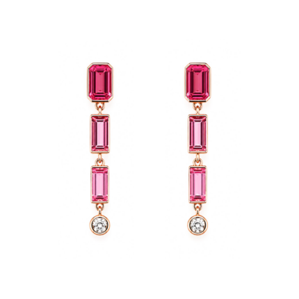 AMAYA - Pendientes Turmalinas Rosas