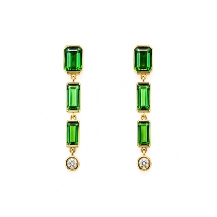 AMAYA - Pendientes Turmalinas Verdes